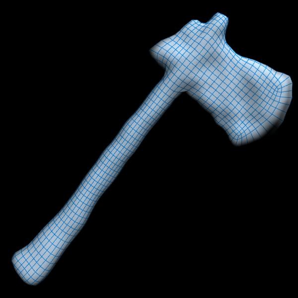 prehistoric stone axe weapon 3d model - Prehistoric Stone Axe by The Freak Factory